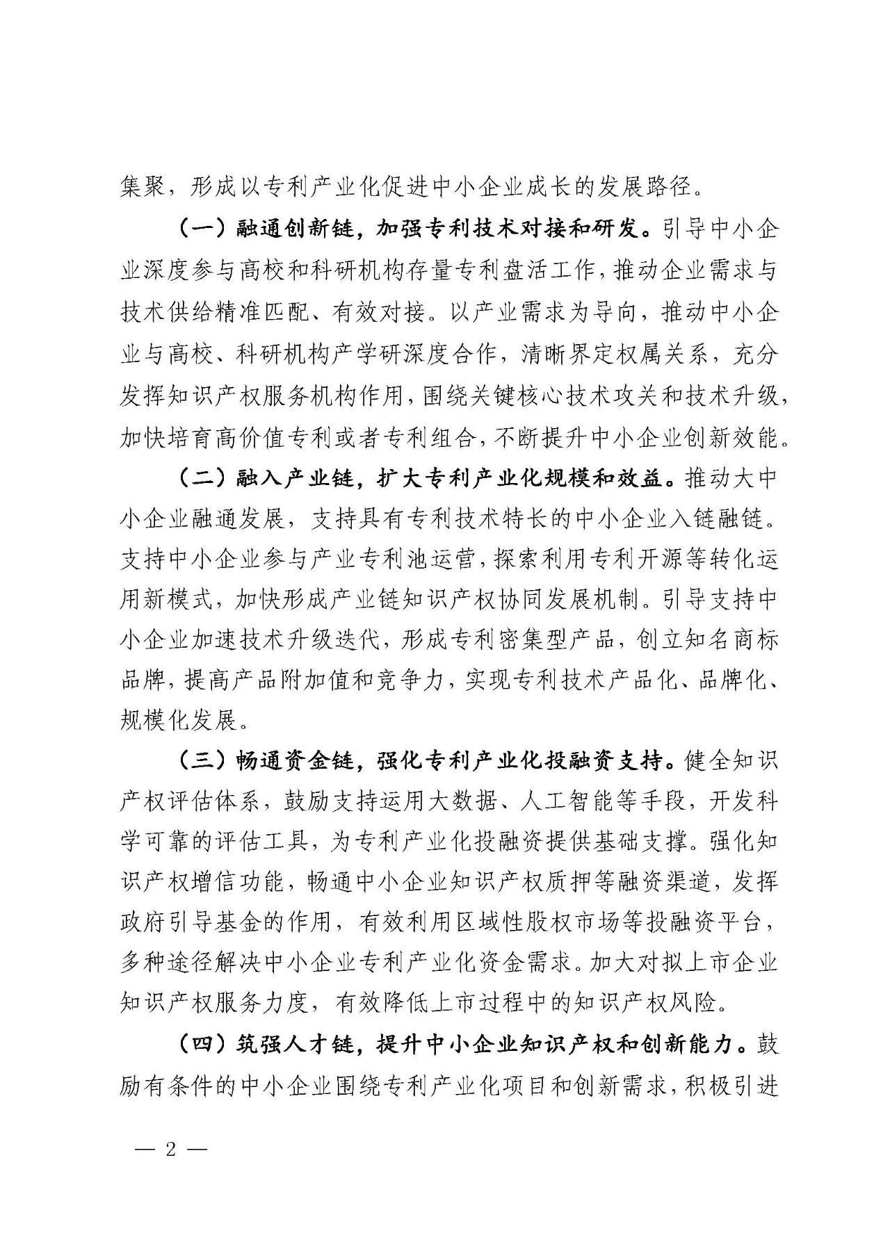 專利產(chǎn)業(yè)化促進(jìn)中小企業(yè)成長計劃實(shí)施方案